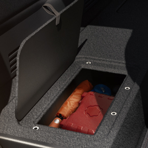 Concealed Under Seat Storage